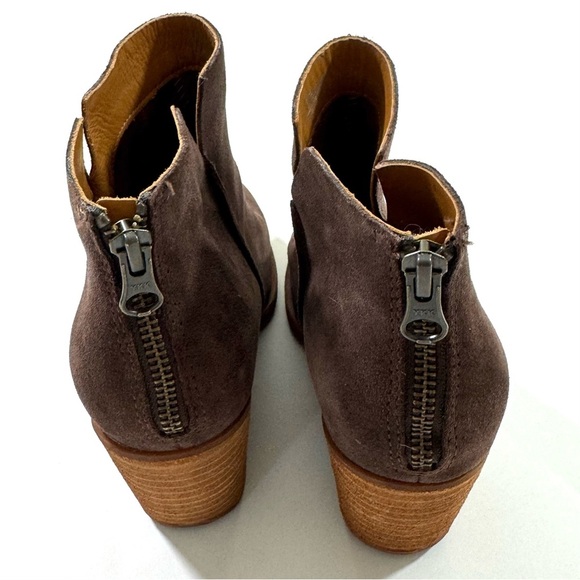 NWOB Kork Ease Chandra Leather Suede Bootie Ankle Boot Brown - Picture 7 of 8